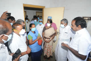 thiruvarur medical college minister inspection