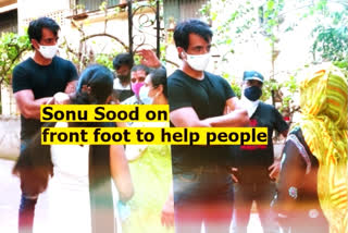 sonu sood meets needy people