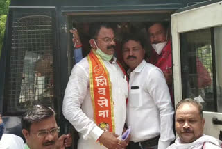 mla Kishor Patil locked the MSEDCL office