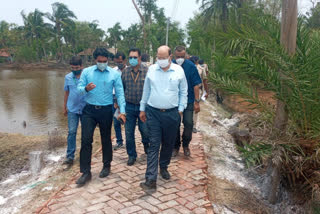central team visit at Gosaba after Cyclone Yaas
