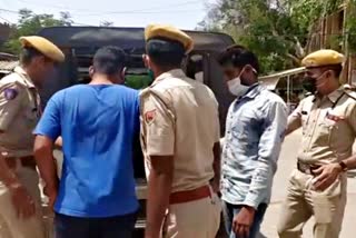 two miscreants arrested with weapons  jodhpur news  crime news  जोधपुर न्यूज  क्राइम इन जोधपुर  2 बदमाश गिरफ्तार  बारां न्यूज  अंता न्यूज  baran news  anta news