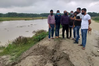 BJP team visit nalbari flood affected area