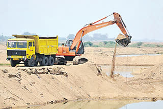 illegal sand excavations