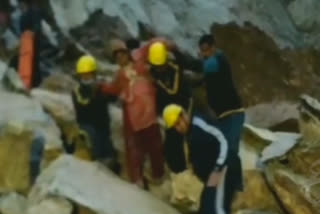 SDRF rescue pregnant woman trapped on highway after landslide