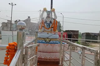 Shiv idol unveiled after the news was published