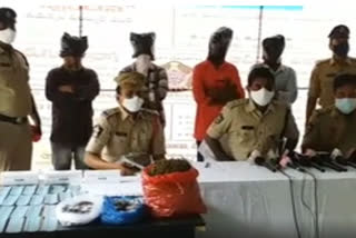 gang arrested for selling cannabis and sleeping pills at taluka in kadapa