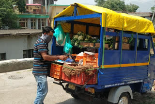 DJ operators selling vegetables in Bilaspur