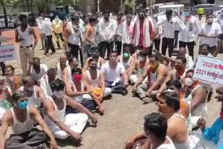 bjp atmaklesh agitation in parbhani