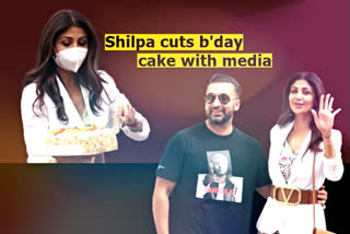 Shilpa Shetty celebrates birthday with paps