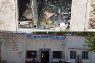 Thieves blew the vault in Ramgarh Mata temple