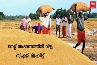 CAG report on fall in paddy procurement in the state.  CAG report  paddy procurement  സംസ്ഥാനത്ത് നെല്ല് സംഭരണത്തില്‍ വീഴ്ച; സിഎജി റിപ്പോര്‍ട്ട്  സംസ്ഥാനത്ത് നെല്ല് സംഭരണത്തില്‍ വീഴ്ച  സിഎജി റിപ്പോര്‍ട്ട്  സിഎജി റിപ്പോര്‍ട്ട്  നെല്ല് സംഭരണം