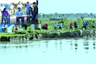 MLA Punakan Boruah visited to erosion of Chabua