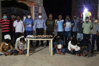 raid on resort in bhandara, 15 gamblers arrested by lcb