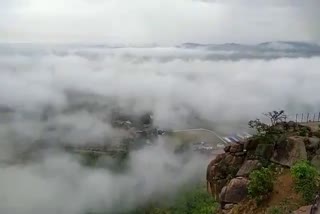 cloud in maa bamleshwari temple