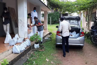 teachers help to students  covid latest news  വടക്കടത്തുകാവ് ഗവണ്‍മെന്‍റ് വൊക്കേഷണൽ ഹയർ സെക്കന്‍ററി സ്കൂള്‍  കൊവിഡ് വാർത്തകള്‍