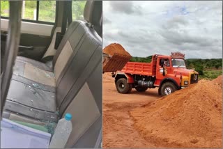 Officials raid on Illegal sand mining in Belagavi