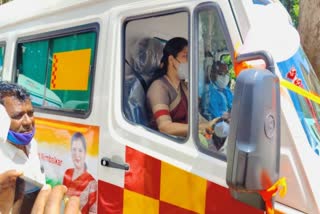 MLA Anjali Nimbalkar Drive to Ambulance