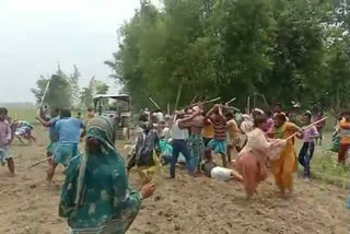 viral video of clash in-farm at araria bihar