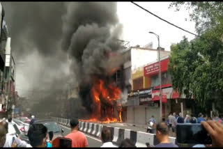 central market fire broke out started from garment shops