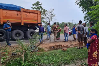 ଟ୍ରଲର ଧକ୍କାରେ ବାଇକ ଆରୋହୀ ମୃତ