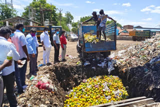 ரசாயனம் மூலம் பழுக்க வைக்கப்பட்ட 4 டன் மாம்பழம் அழிப்பு