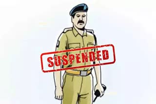 constable suspended, drunken while on duty, dungarpur police