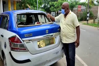 Titabar subdivision rural journalists association president vehicle damages by miscreants