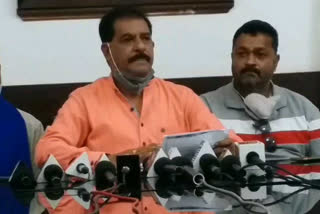 KS Shivaram news conference in Mysore