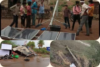 Strong wind and rain havoc in Shivpuri