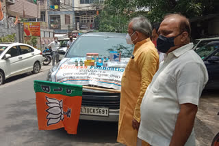 relief material for corona infected people in Uttarakhand