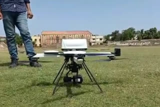 Ajmer Police keeping an eye on drone, अजमेर पुलिस ड्रोन से रख रही नजर