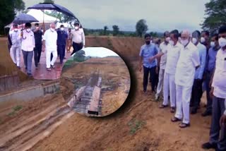 CM BSY has observed the work progress in Shimoga