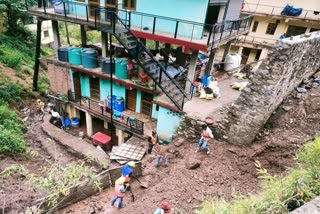 debris and water logging.