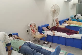 Seva Bharti and RSS organized blood donation camp