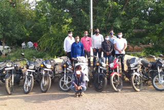 police arrested accused for stealing bikes in pune and ahmednagar district