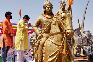 सतीश पूनिया ने की पूजा, Satish Poonia worshiped