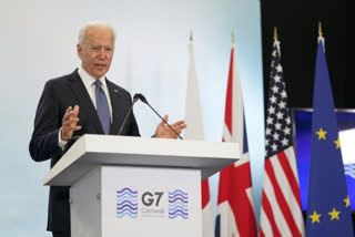 Biden, speaking at G7 meet