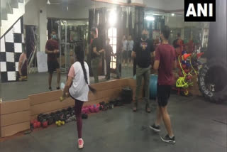 Gyms reopen in Haryana's Ambala as part of phased unlock  Gyms reopen  Haryana Ambala  Haryana lockdown  Haryana unlock  ഹരിയാന അൺലോക്ക്  ഹരിയാന ലോക്ക്ഡൗൺ  ജിമ്മുകൾ തുറന്നു  കൊവിഡ് വാർത്തകൾ  ഹരിയാന കൊവിഡ് വാർത്തകൾ