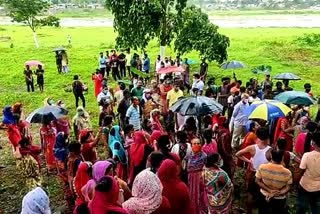 শিলিগুড়িতে শ্মশানঘাট নির্মাণে বিক্ষোভ এলাকাবাসীদের