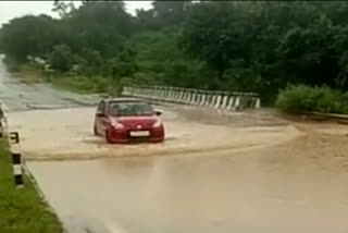 flooding on the National Highway 27