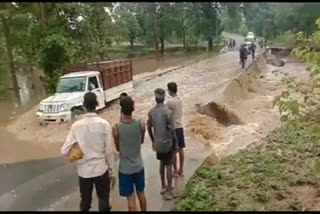 lilagar river in spate