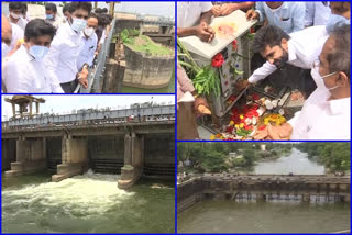 water from dhavaleshwaram barrage is released to godavari delta