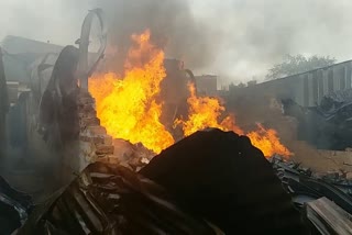 Fire in Indore's plastic factory