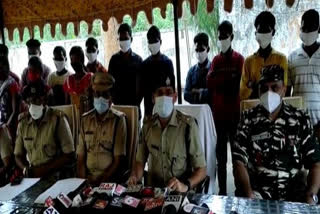 19 Maoists surrender to police in Telangana  Maoists news updates  telangana Maoists news  Chhattisgarh maoists news  തെലങ്കാനയിൽ 19 മാവോയിസ്റ്റുകൾ കീഴടങ്ങി  തെലങ്കാനയിൽ മാവോയിസ്റ്റ്  മാവോയിസ്റ്റുകൾ കീഴടങ്ങി  ഛത്തിസ്ഗഡ് മാവോയിസ്റ്റ്  മാവോയിസ്റ്റ് വാർത്തകൾ