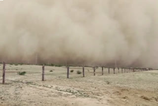 Windstorm in jodhpur Phalodi