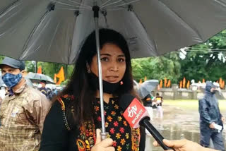 women in Maratha protest