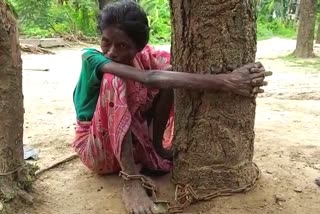 a mentally ill woman chained up by her family in malda
