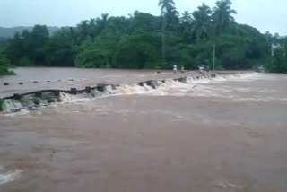 heavy rain Ratnagiri , Palshet bridge under water