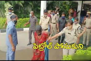 A woman has committed suicide in Malkajgiri district  to give double bedrooms