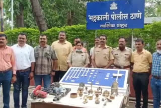 Bhadrakali police arrested 7 accused of burglary at nav Darwaza in Nashik